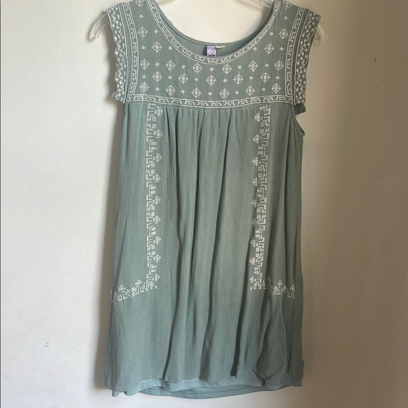 LPA | Dresses | Lpa Sage Green Dress With White Embroidery | Poshmark LPA | Dresses | Lpa Sage Green Dress With White Embroidery | Poshmark